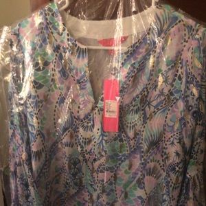 SOLD on X-Post LP NWT Sz S Elenora silk top